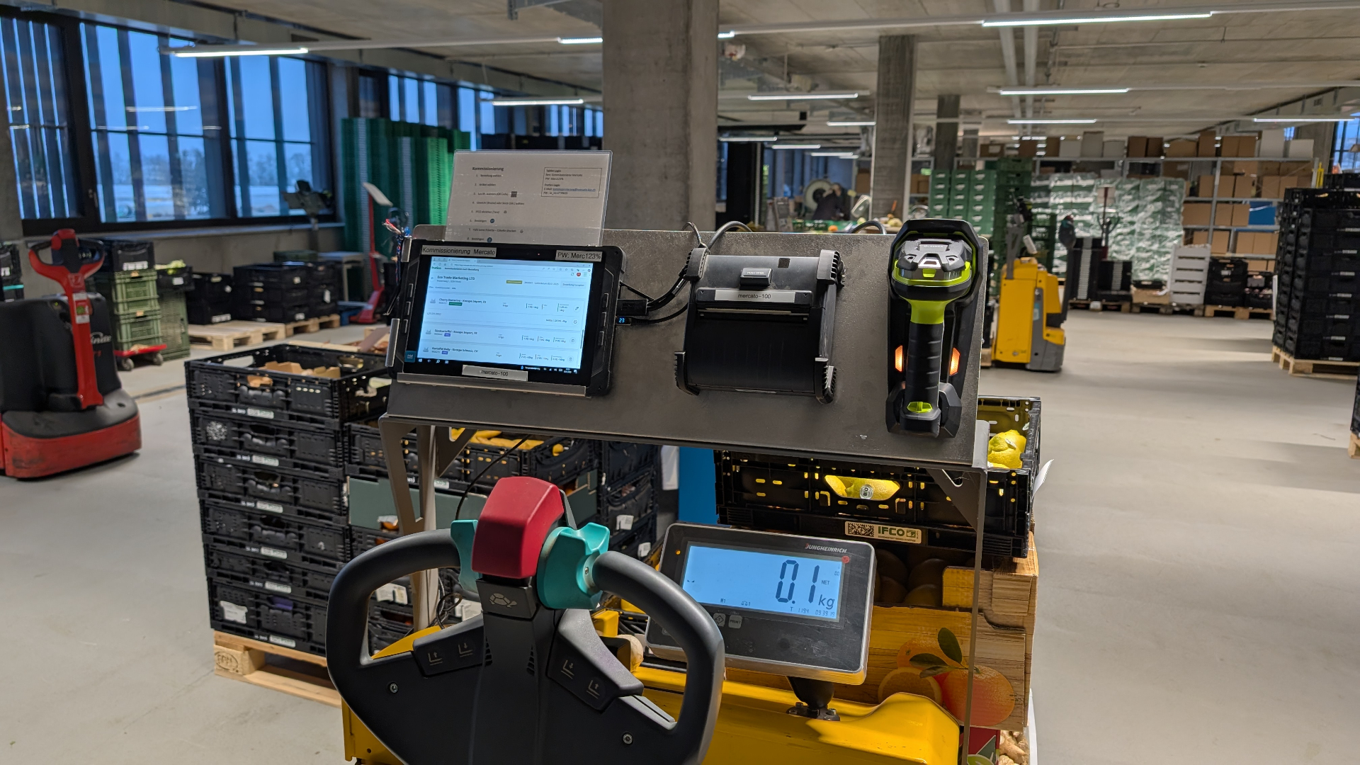 Digitale Kommissionierung Arbeitsplatz